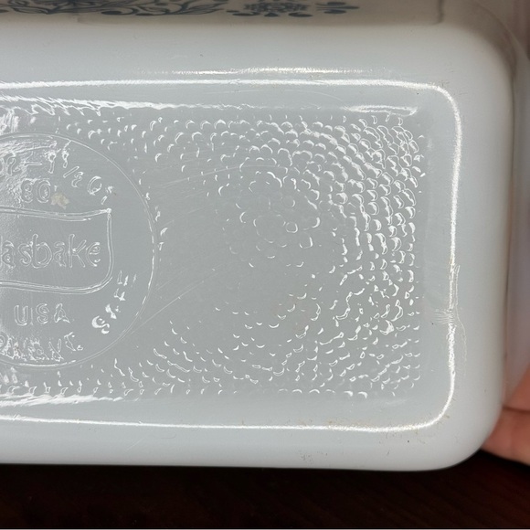 GLASSBAKE Casserole Glass Pan Loaf Pan Loaf Bread or Meat Loaf  Vintage GUC - Picture 12 of 16